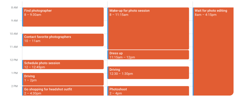 Traditional photography studio process - Physical photoshoots take days with multiple steps compared to HeadshotPro
